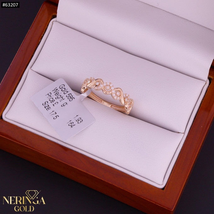 Rose gold women's ring #63207 Rose gold women's ring #63207