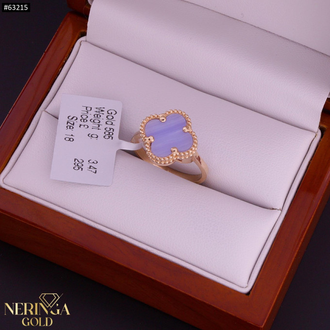 Rose gold women's ring #63215