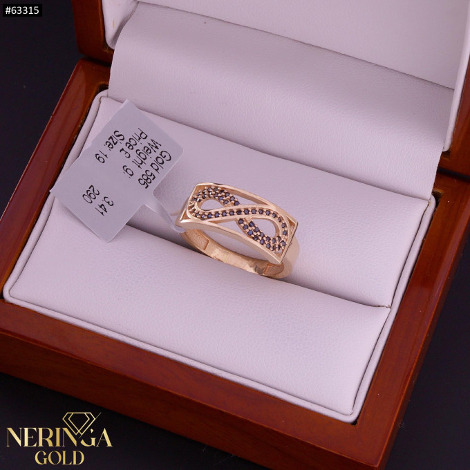 Rose gold women's ring #63315 Rose gold women's ring #63315