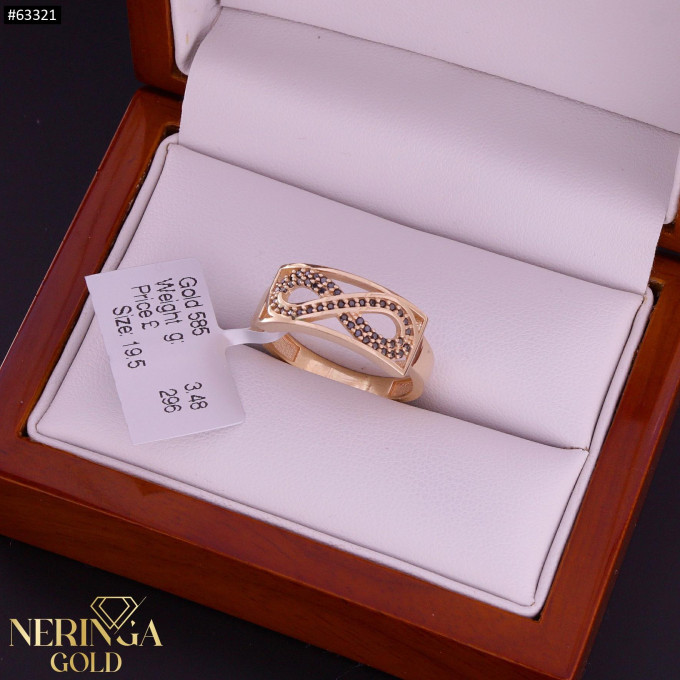 Rose gold women's ring #63321 Rose gold women's ring #63321