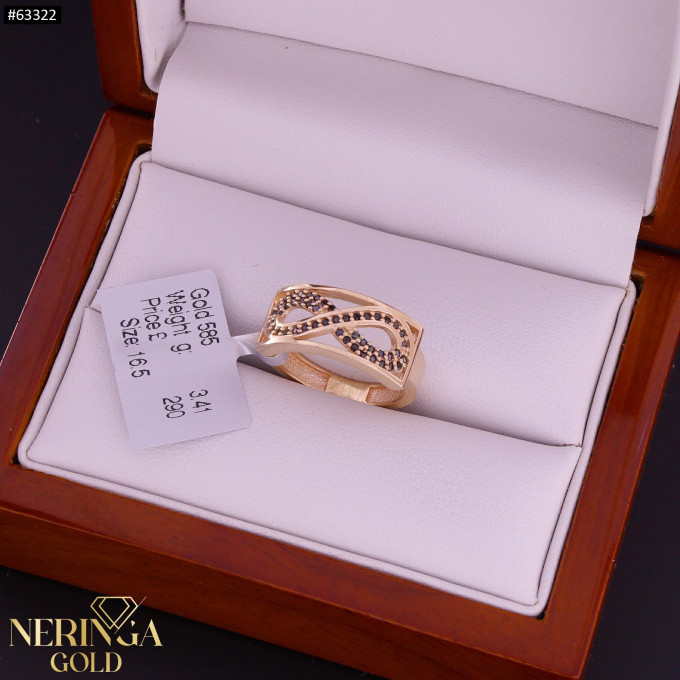 Rose gold women's ring #63322 Rose gold women's ring #63322