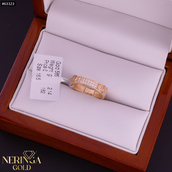 Rose gold women's ring #63323 Rose gold women's ring #63323