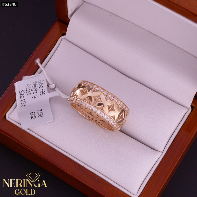 Rose gold women's ring #63340 Rose gold women's ring #63340