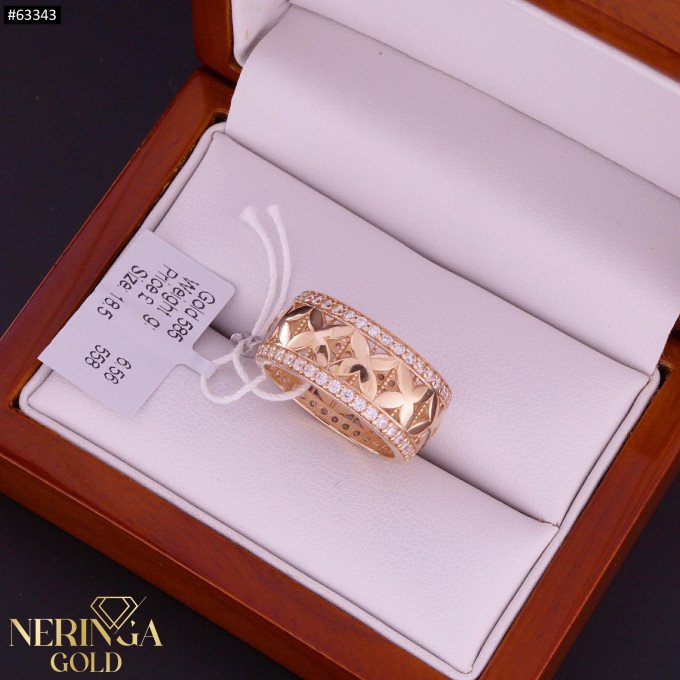 Rose gold women's ring #63343 Rose gold women's ring #63343
