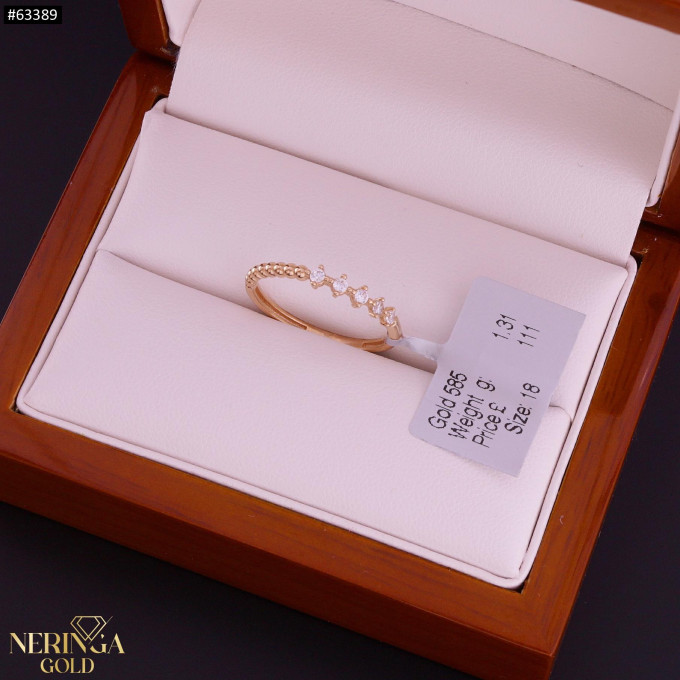 Rose gold women's ring #63389 Rose gold women's ring #63389