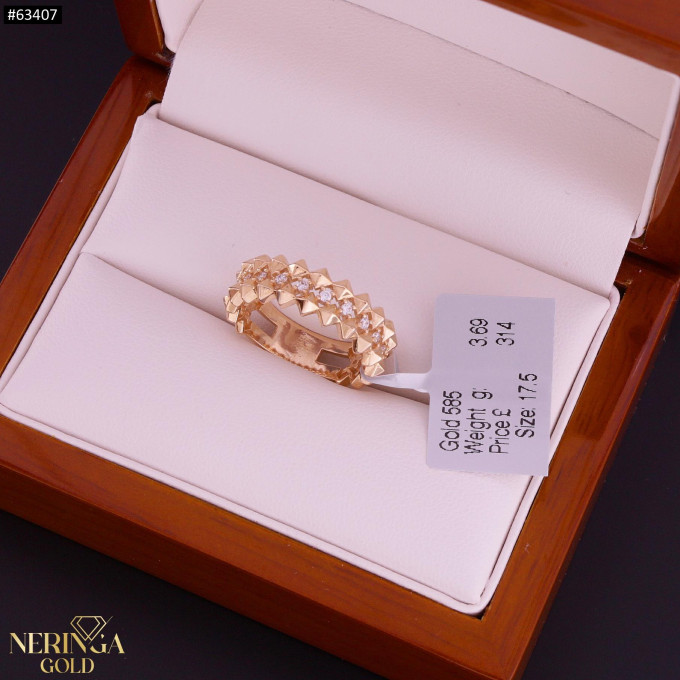 Rose gold women's ring #63407 Rose gold women's ring #63407