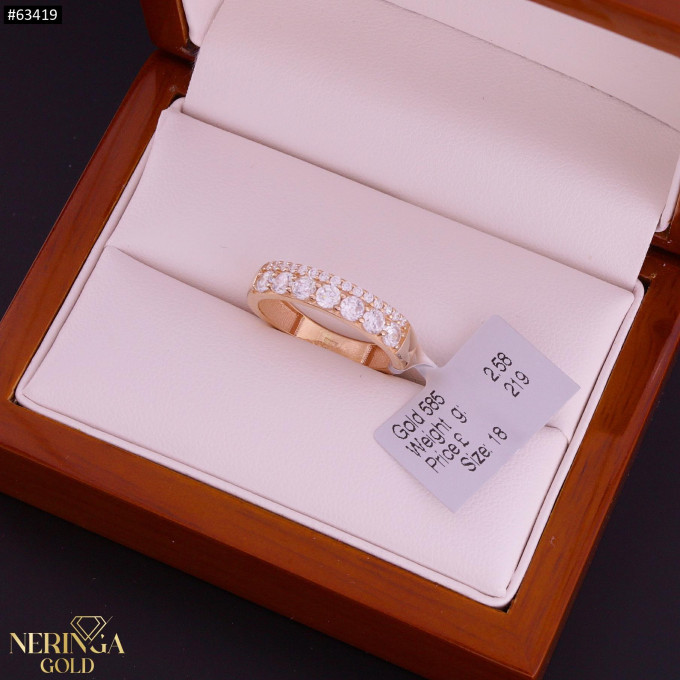 Rose gold women's ring #63419 Rose gold women's ring #63419
