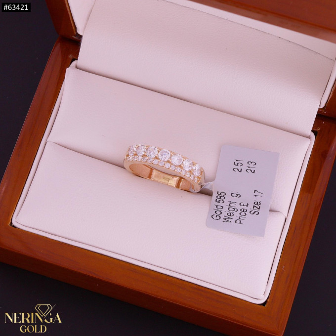 Rose gold women's ring #63421 Rose gold women's ring #63421