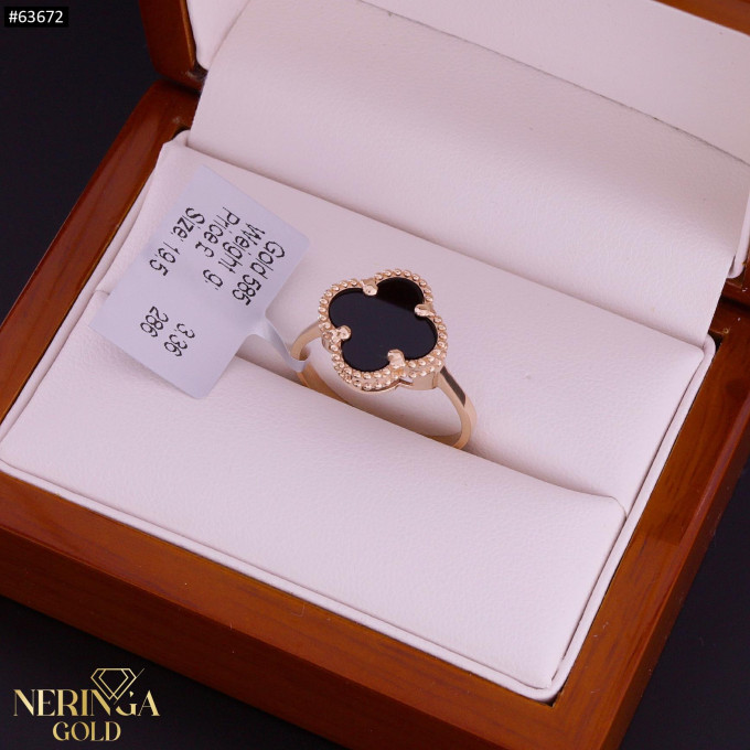 Rose gold women's ring #63672