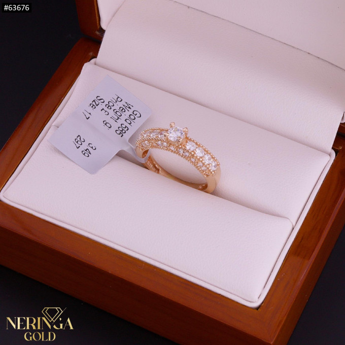 Rose gold women's ring #63676 Rose gold women's ring #63676