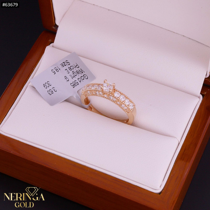 Rose gold women's ring #63679 Rose gold women's ring #63679