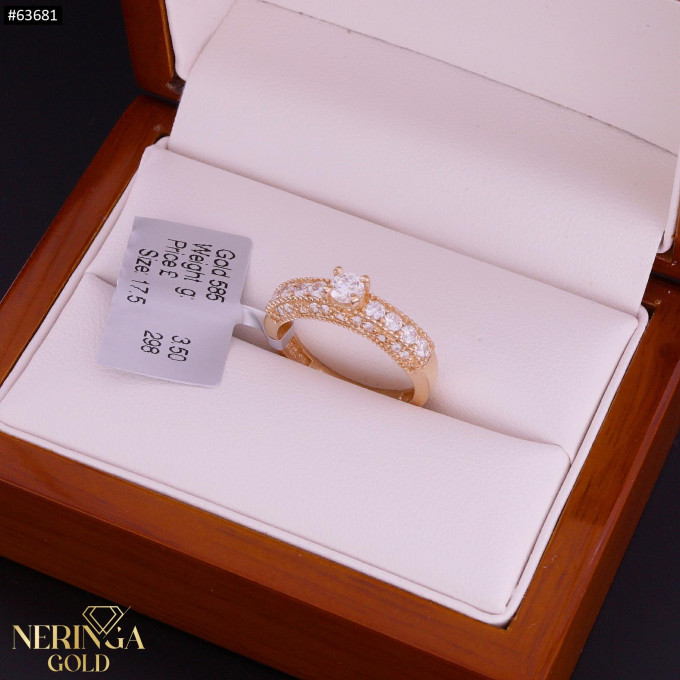 Rose gold women's ring #63681 Rose gold women's ring #63681