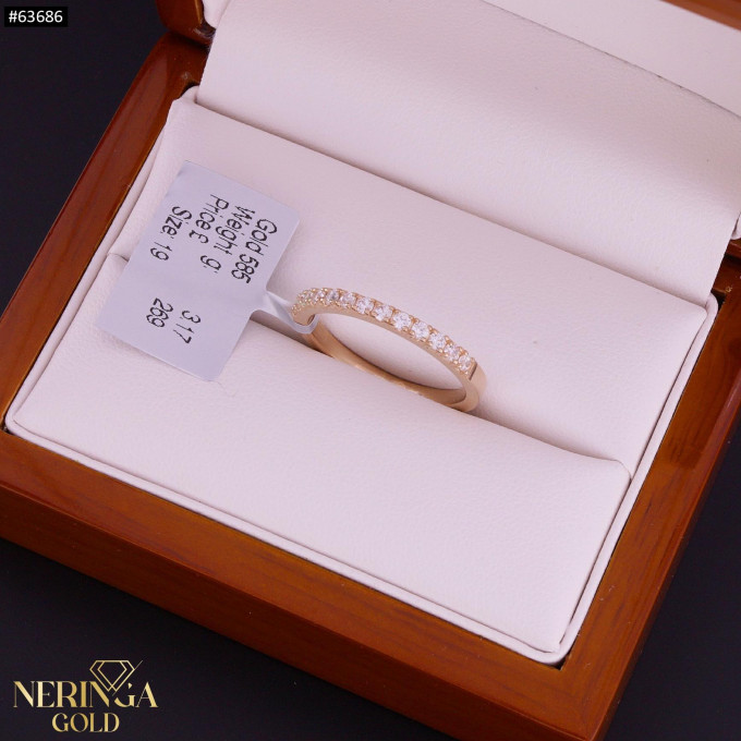 Rose gold women's ring #63686