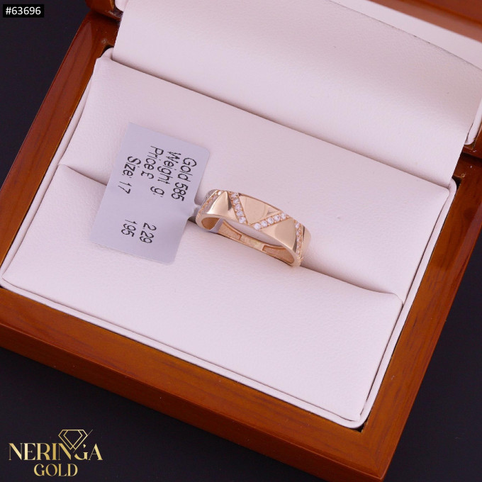 Rose gold women's ring #63696 Rose gold women's ring #63696