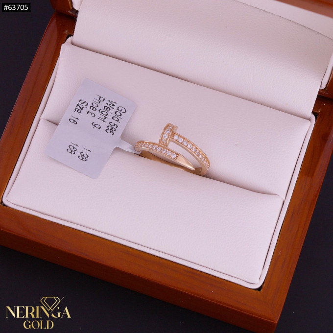 Rose gold women's ring #63705 Rose gold women's ring #63705