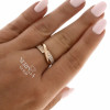 Rose gold women's ring #63774