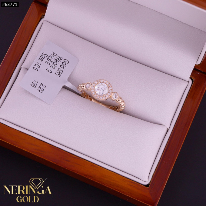 Rose gold women's ring #63771 Rose gold women's ring #63771