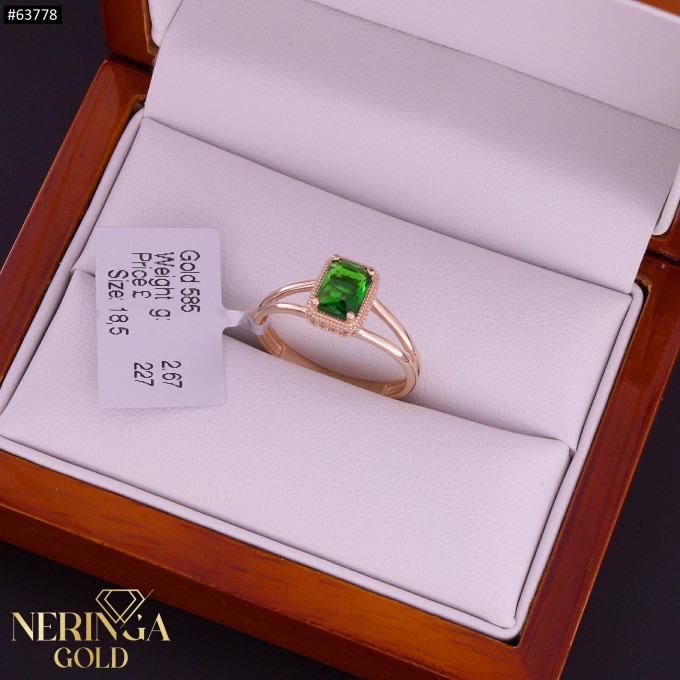 Rose gold women's ring #63778 Rose gold women's ring #63778