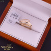 White rose gold women's ring #63780 White rose gold women's ring #63780