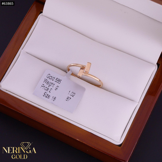 Rose gold women's ring #63865 Rose gold women's ring #63865