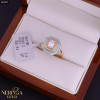 Rose gold women's ring #63872