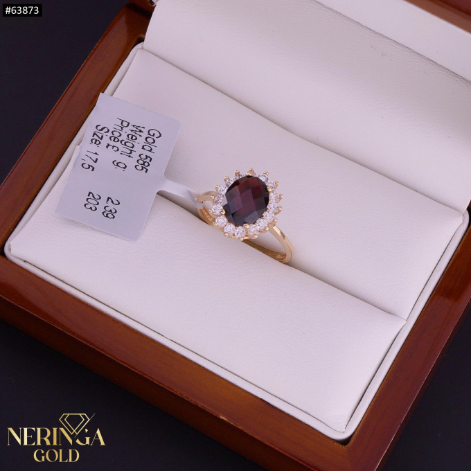 Rose gold women's ring #63873