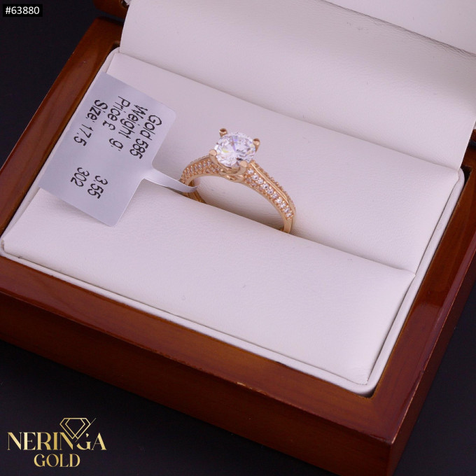 Rose gold women's ring #63880 Rose gold women's ring #63880