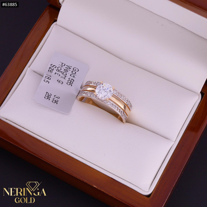 Rose gold women's ring #63885 Rose gold women's ring #63885