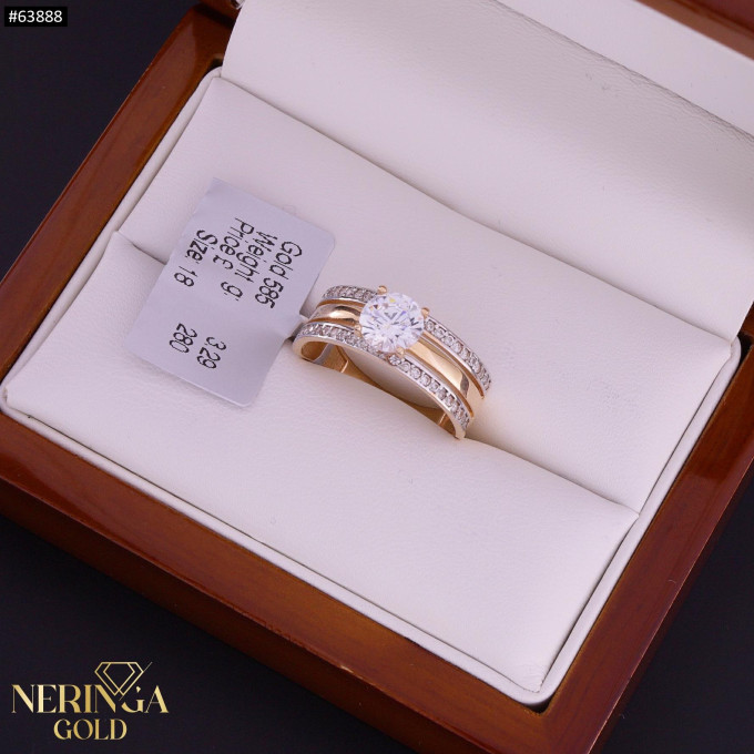 Rose gold women's ring #63888 Rose gold women's ring #63888