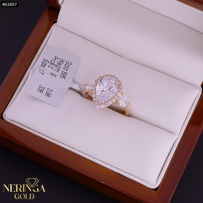 Rose gold women's ring #63897 Rose gold women's ring #63897