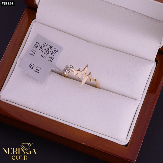 Rose gold women's ring #63898 Rose gold women's ring #63898