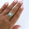 Rose gold women's ring #63872