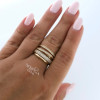 Rose gold women's ring #63877