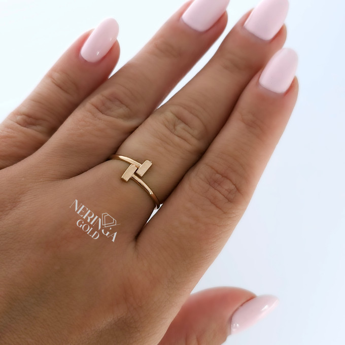Rose gold women's ring #63865 Rose gold women's ring #63865