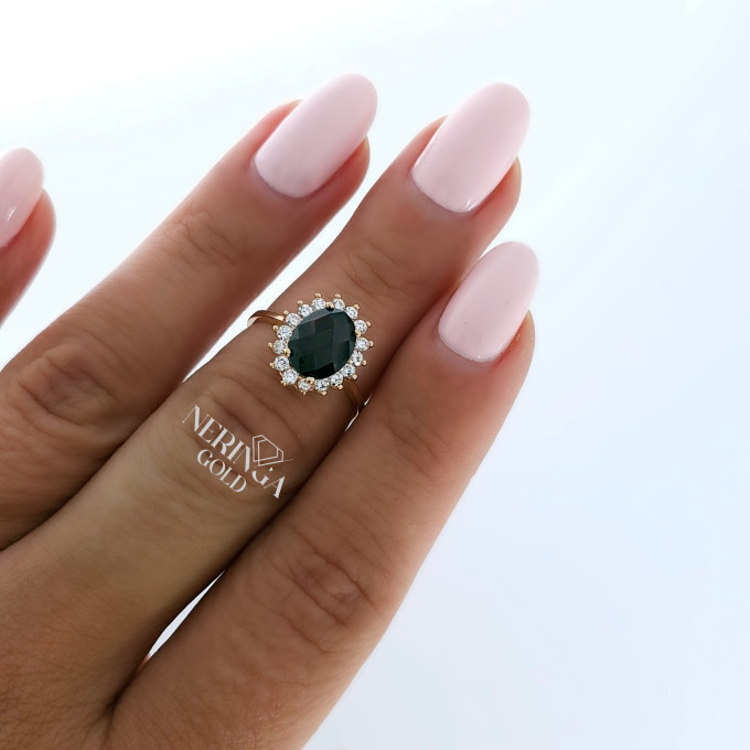 Rose gold women's ring #63873