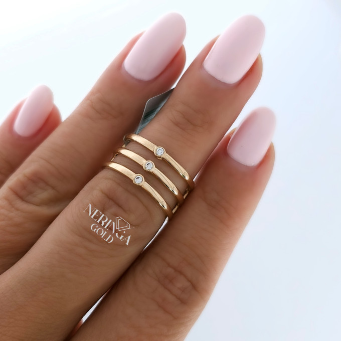 Rose gold women's ring #62698 Rose gold women's ring #62698