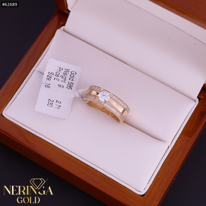 Rose gold women's ring #62689 Rose gold women's ring #62689