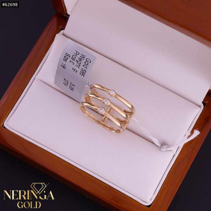 Rose gold women's ring #62698 Rose gold women's ring #62698