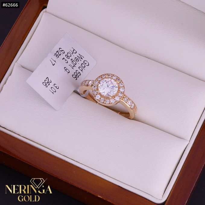 Rose gold women's ring #62666 Rose gold women's ring #62666