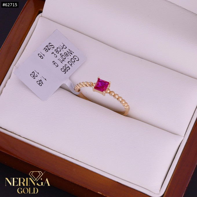 Rose gold women's ring #62715 Rose gold women's ring #62715