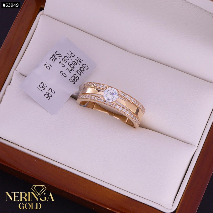 Rose gold women's ring #63949 Rose gold women's ring #63949