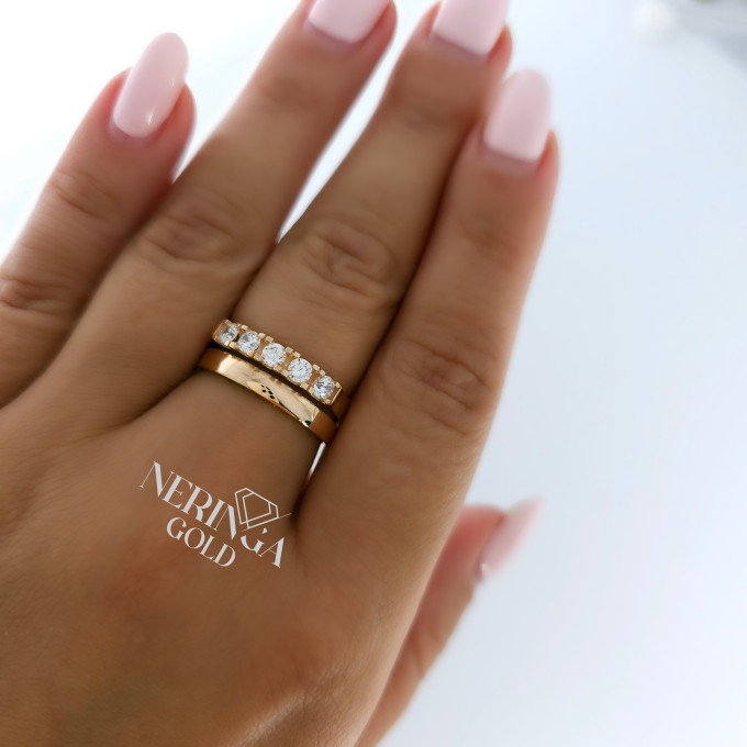 Rose gold women's ring #63938 Rose gold women's ring #63938