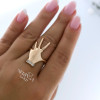 Rose gold women's ring #60833 Rose gold women's ring #60833
