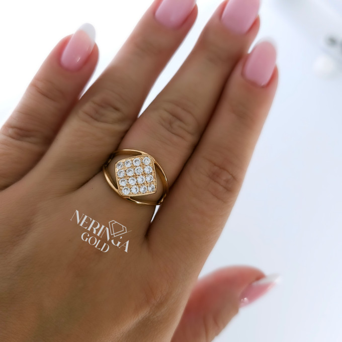 Rose gold women's ring #60839 Rose gold women's ring #60839