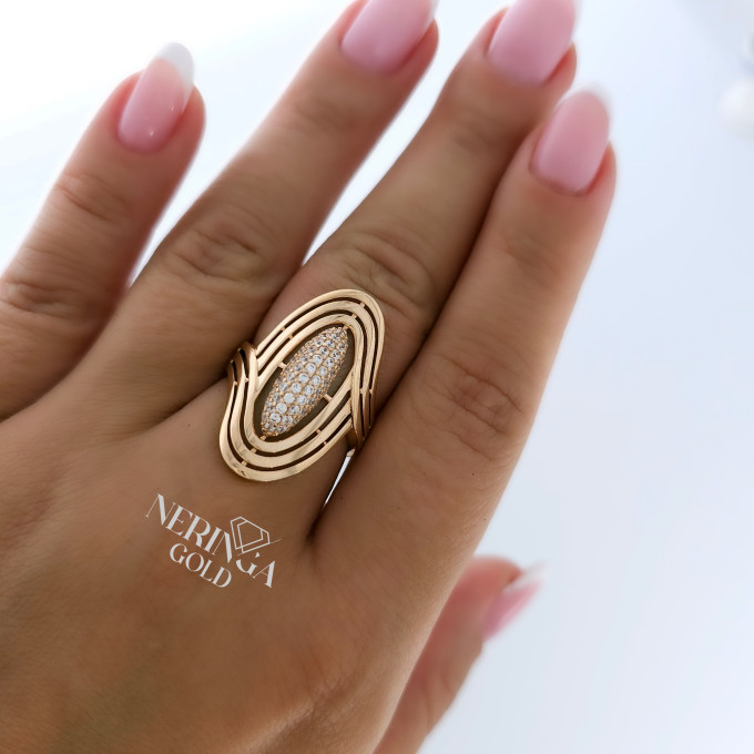 Rose gold women's ring #60849 Rose gold women's ring #60849