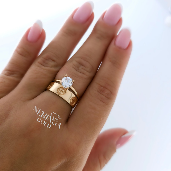 Rose gold women's ring #60914 Rose gold women's ring #60914