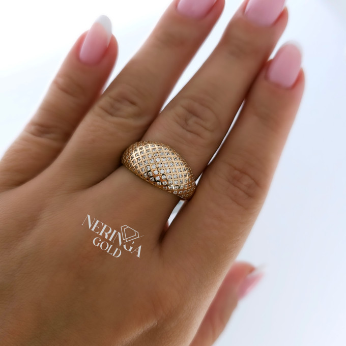 Rose gold women's ring #60923 Rose gold women's ring #60923