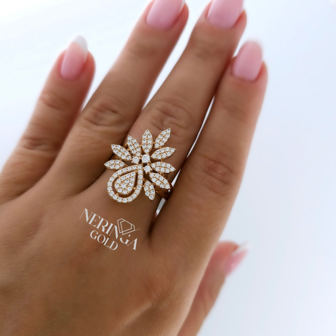Rose gold women's ring #60930 Rose gold women's ring #60930