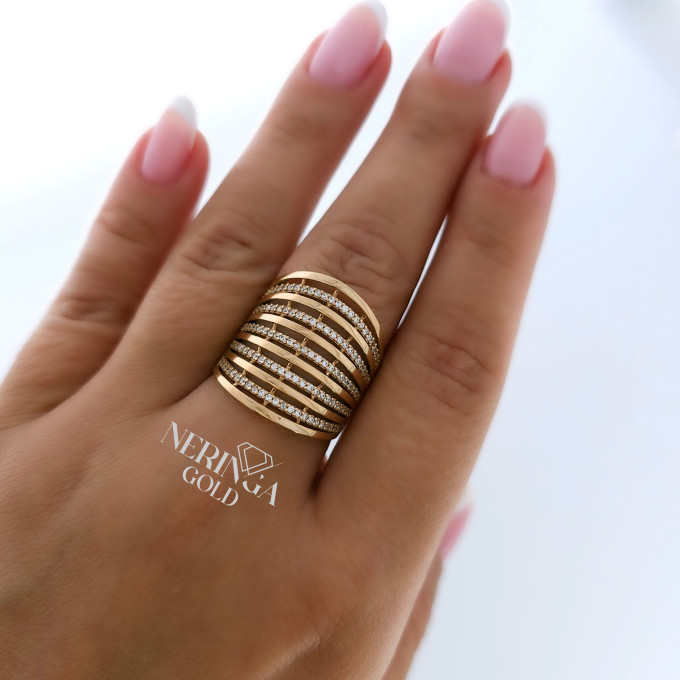 Rose gold women's ring #60937 Rose gold women's ring #60937