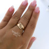 Rose gold women's ring #60840 Rose gold women's ring #60840